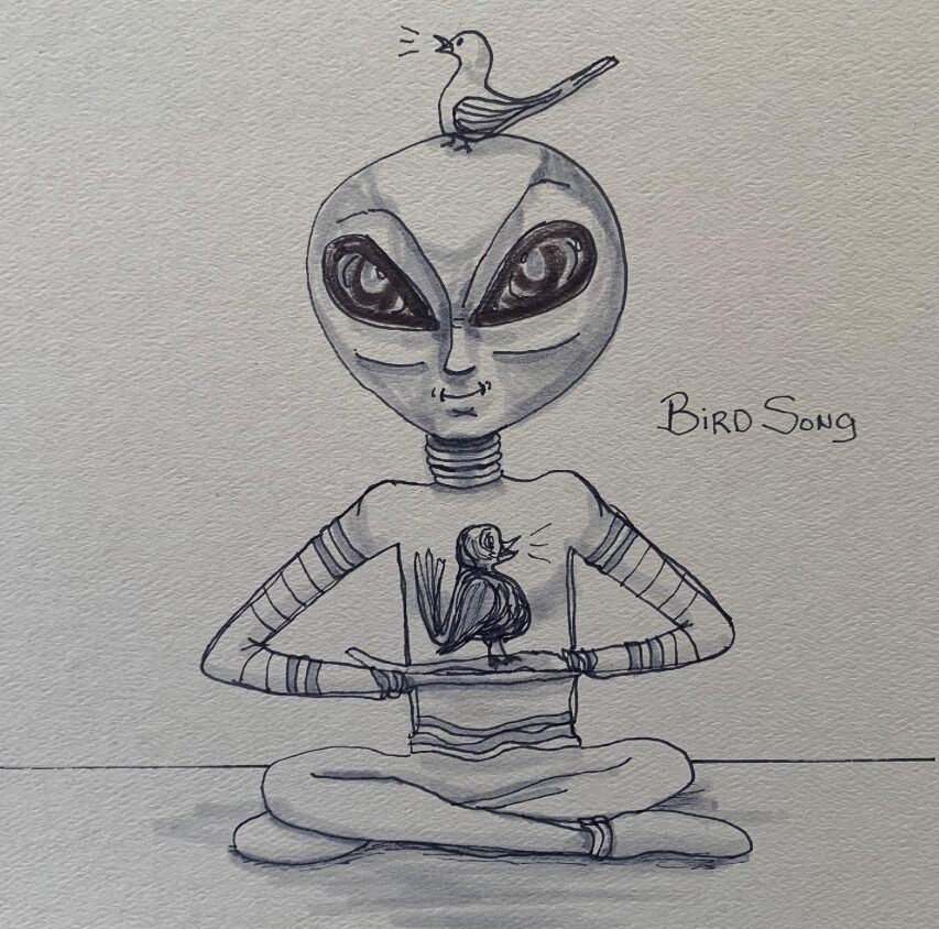Alien Bird Song acrylic painting by Tim Kelly Similar Alien music