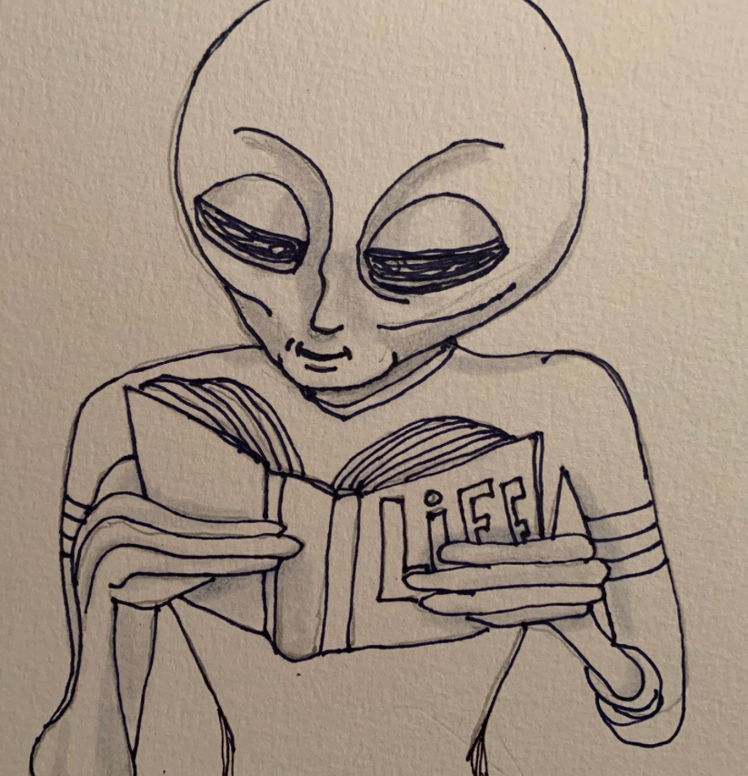 Alien book of life acrylic painting by Tim Kelly Similar Alien Life