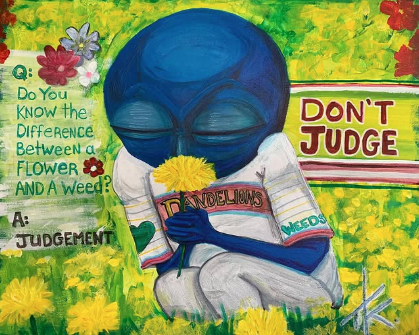 alien art flowers by Tim Kelly similar alien weed dandelion