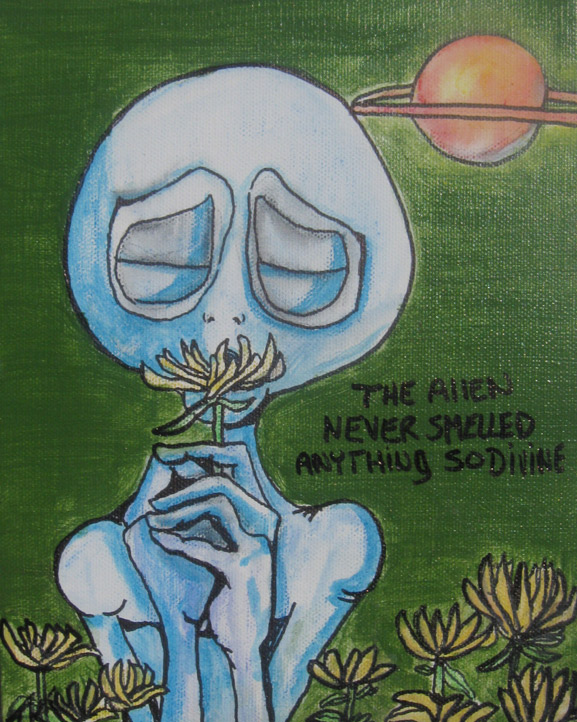 alien art flowers by Tim Kelly similar alien Ralph Waldo Emerson