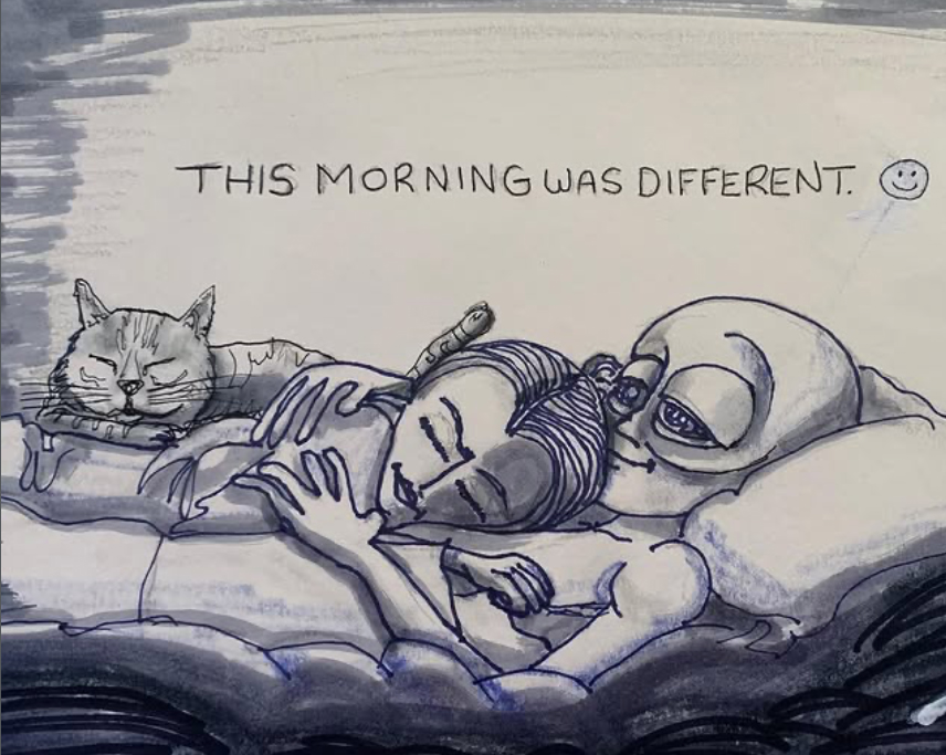 alien art sleep dream by Tim Kelly similar alien love