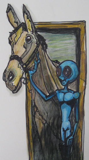 alien art Horse by Tim Kelly similar alien stallion