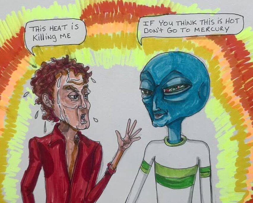 Alien Heat acrylic painting by Tim Kelly Similar Alien Life hot