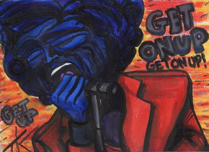 Alien James Brown acrylic painting by Tim Kelly Similar Alien music