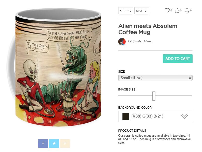 alien art merchandise by Tim Kelly similar alien buy art www.similaralienshop.com