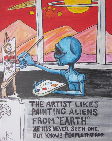 The alien artist likes painting humans
Created by Tim Kelly Similar Alien