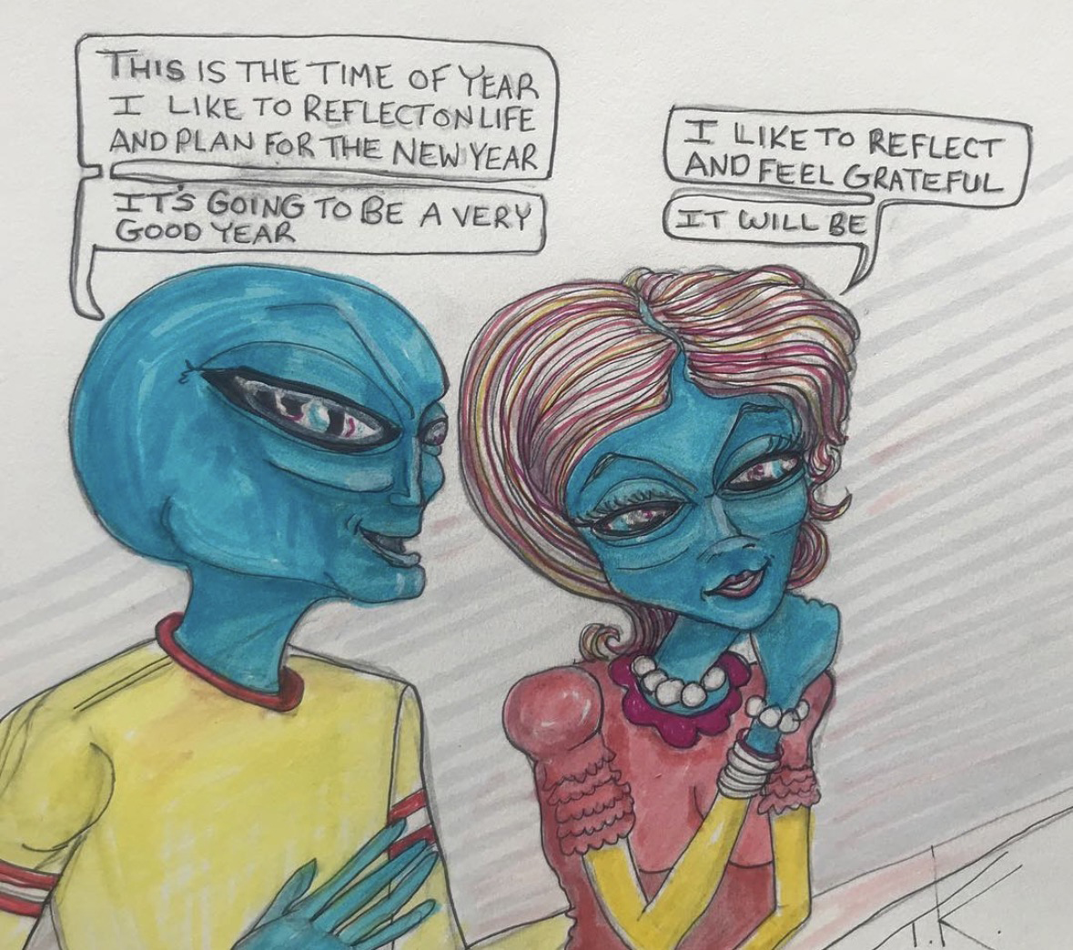 Alien Reflection acrylic painting by Tim Kelly Similar Alien Life Resolution