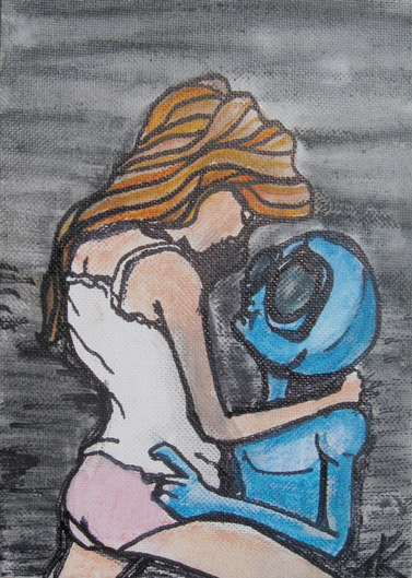 Alien Seduction Aliens in Love painting by Tim Kelly Similar Alien
