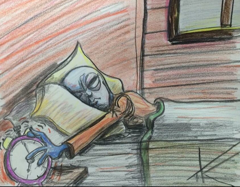 alien art sleep dream by Tim Kelly similar alien snooze