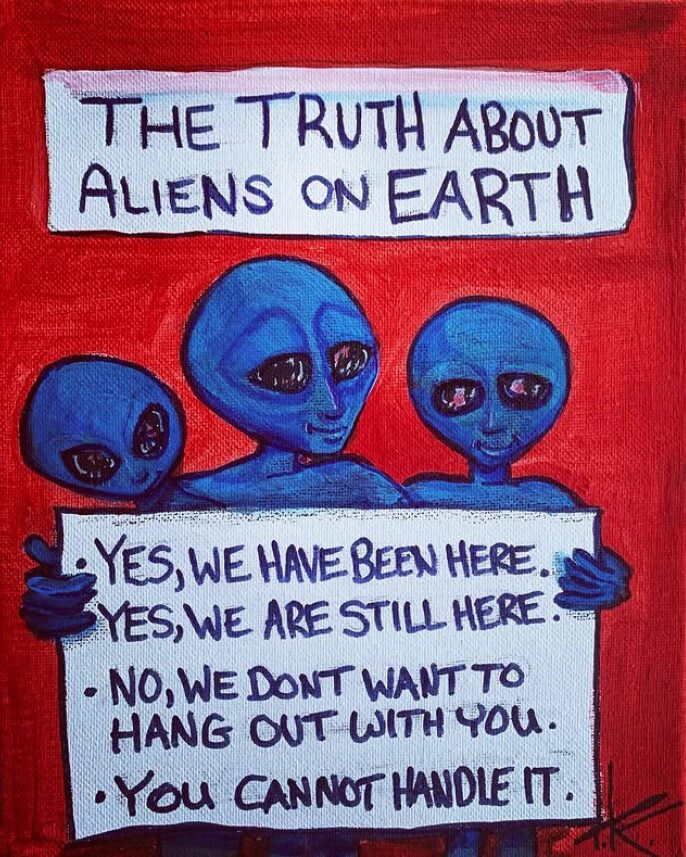 alien art truth by Tim Kelly similar alien believe