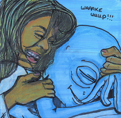 Aliens in Love acrylic painting by Tim Kelly Similar Alien