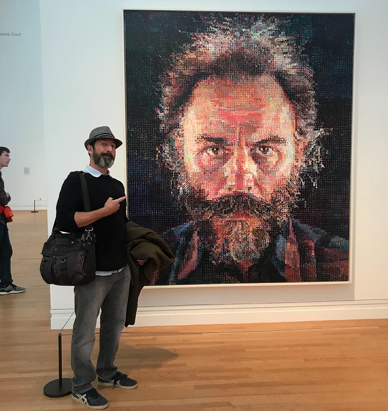 Tim Kelly Chuck Close Metropolitan Museum in NYC