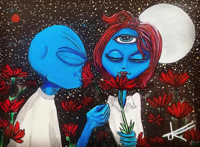 Similar Alien love Flowers alien art all seeing eye beauty everywhere